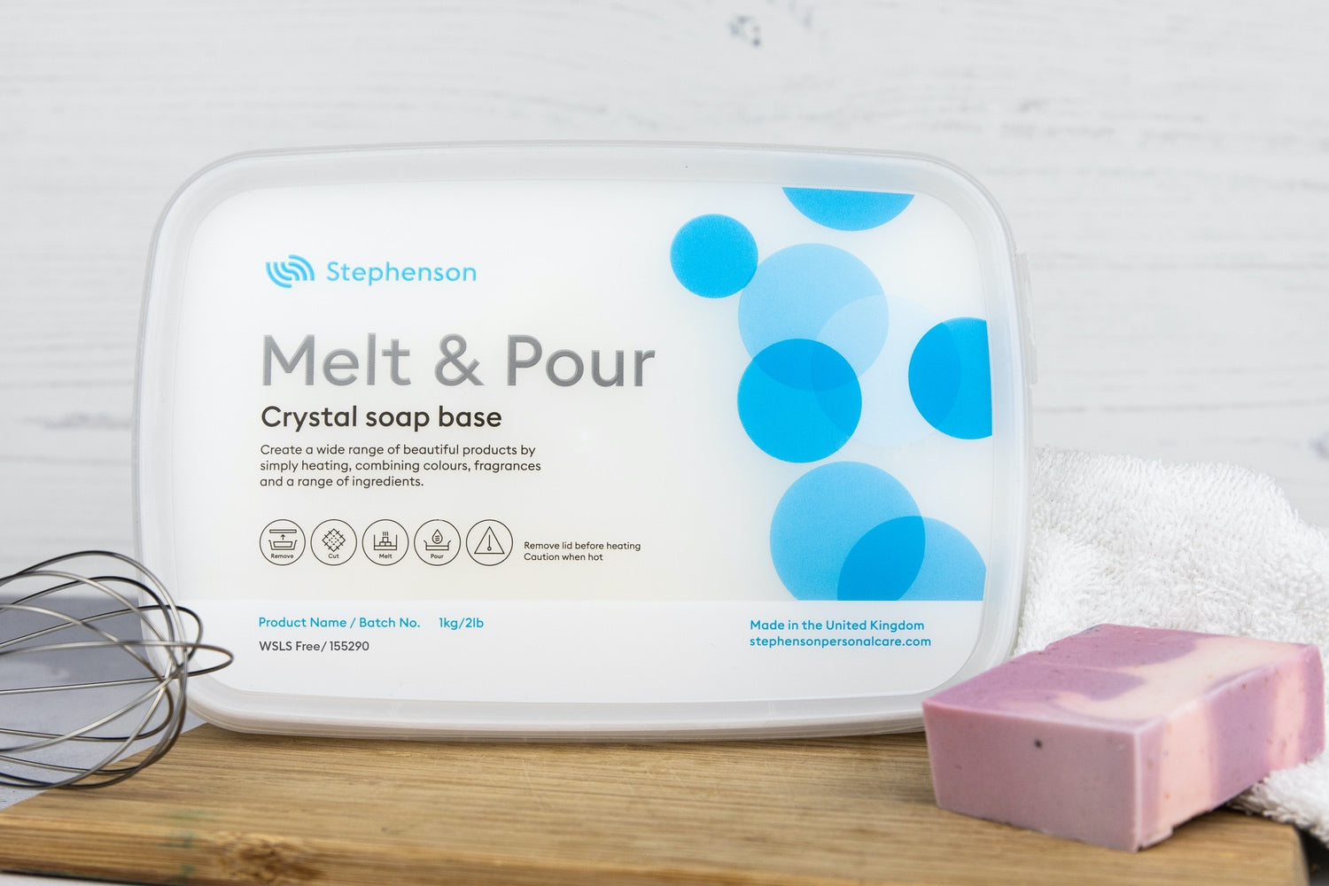 Melt & Pour Crystal WSLS Free - White Soap Base